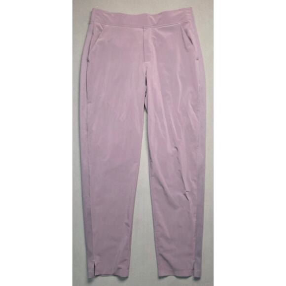 Athleta Brooklyn Mid Rise Ankle Pants Womens 12T Tall Purple Stretch Pull On - Picture 3 of 10